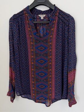 Lucky Brand Boho Blouse Small